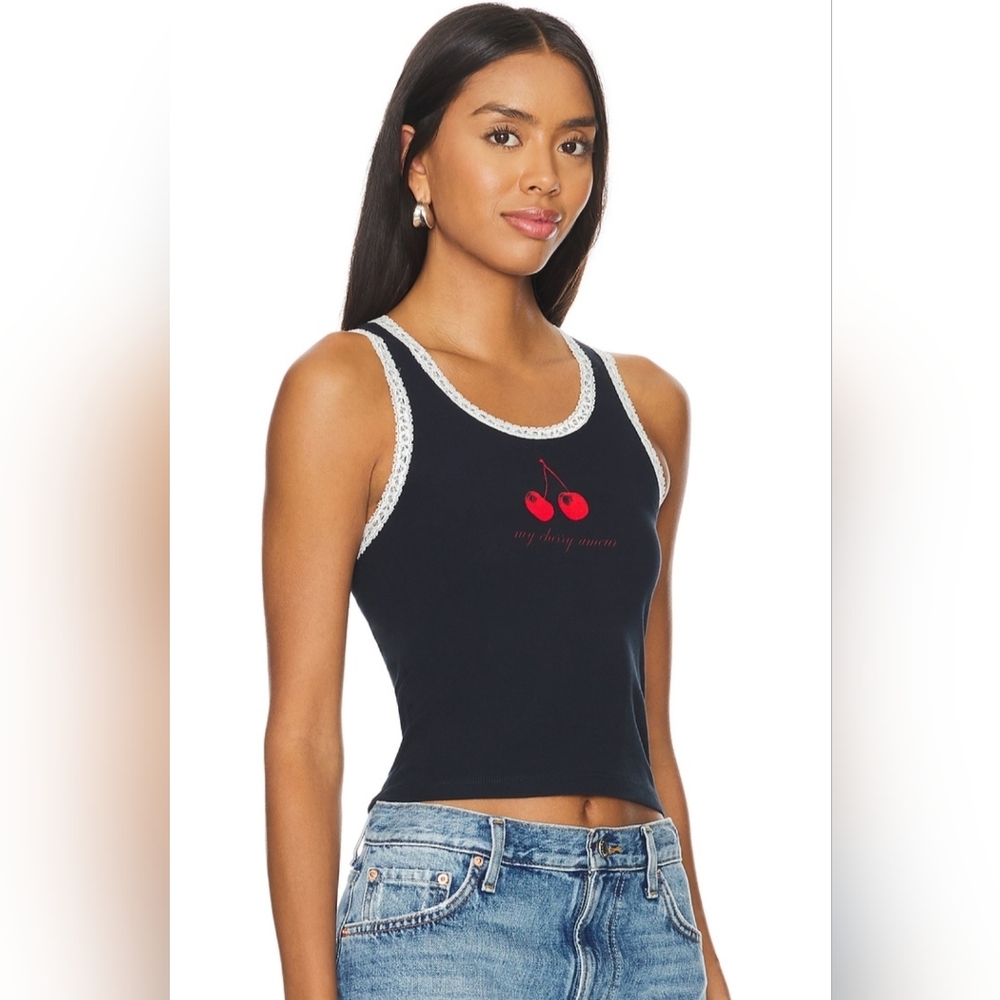 DAYDREAMER NWT Cherry Amour Cropped Tank Small